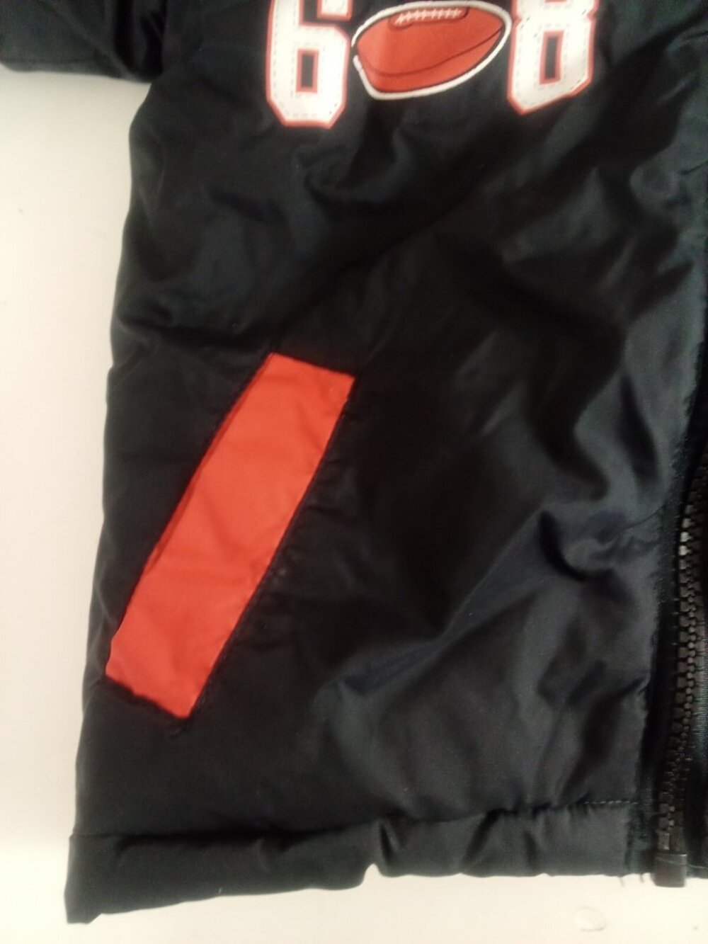 Boys Disney Tigger Coat Jacket Size 18 months Navy Orange With Hood - Picture 7 of 14